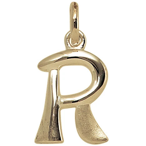 Colfem Anhänger Buchstabe R, 375 Gelbgold, Unisex - Bild 1