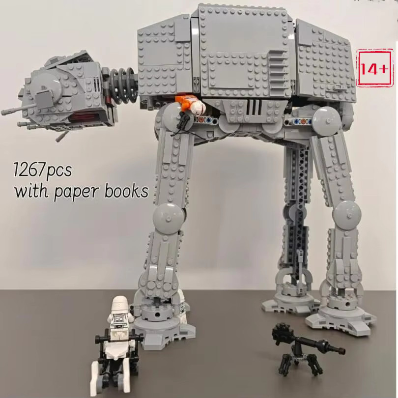 Hot Toys Star Wars Hoth Schlacht AT-AT Snowtrooper Armee Angriffs-Motorisierter Walker, Modellbausteine, 1267 Teile, ab 14 Jahre - Bild 2