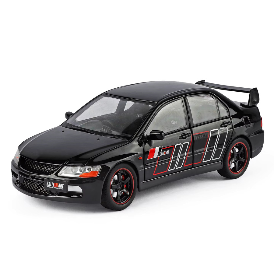 MAKEDA Mitsubishi EVO9 GTR R34 Sportwagen, 1:24, Metall, mit Licht und Sound - Bild 3