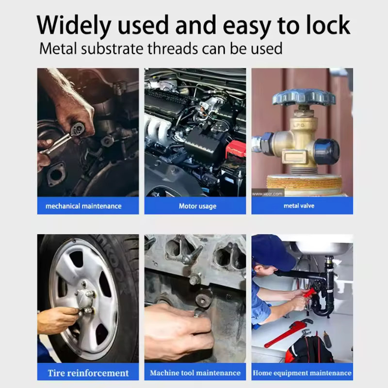 LOOLIFL 243 Gewindesicherungsklebstoff Rot, 15 ml, hochtemperaturbeständiger anaerober Klebstoff für Automobil- und Maschinenbau - Bild 6