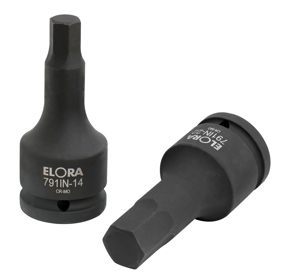 Elora Kraft-Schraubendreher-Einsatz 3/4 Zoll Innen-Sechskant 14 mm in Schwarz - Bild 1