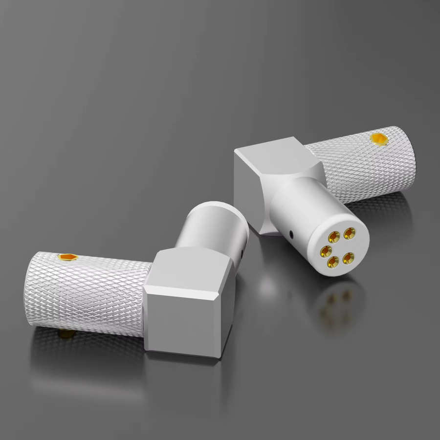 Preffair Hifi 5-Pin DIN Phono-Kabel mit 90 Grad Winkel für Vinyl-LP und Audio-Tonarm-Signale - Bild 1