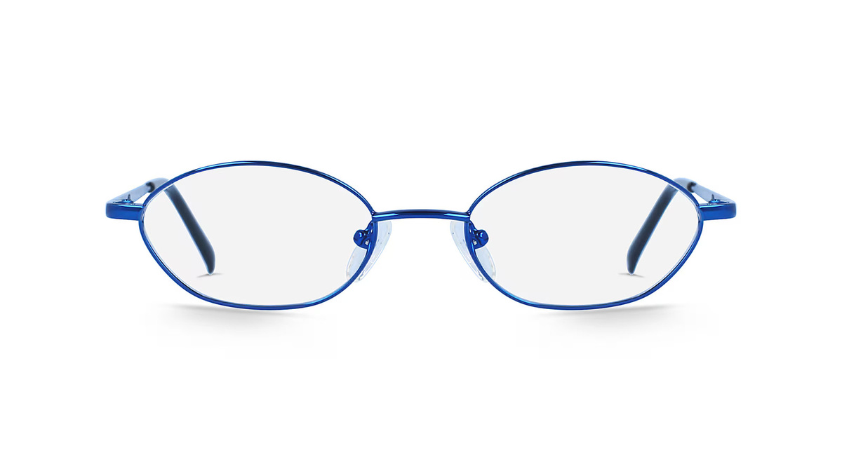 Fielmann MC 267 GIRL CL Jugend-Brille, Vollrand, Butterfly, Metall, blau - Bild 1