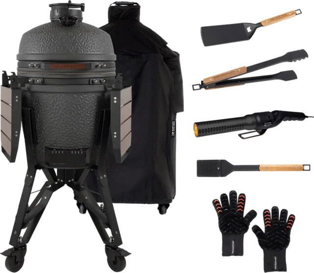 The Bastard VX Medium Kamado Komplettes Starterset in Anthrazit - Bild 1