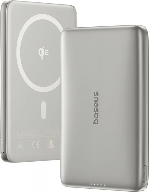 Baseus PicoGo AM41 Externer Wireless-Akku, 10000mAh, 27W, PD + FQI, USB-C, Beige - Bild 1