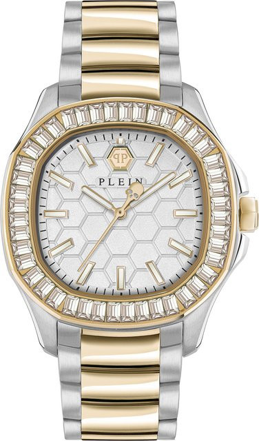 Philipp Plein Damenuhr, Quarz, Edelstahl, Silber, Bicolor, 38 mm, 5 ATM - Bild 1