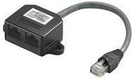 Microconnect MPK418 RJ45 Ethernet LAN Adapter Schwarz - Bild 1