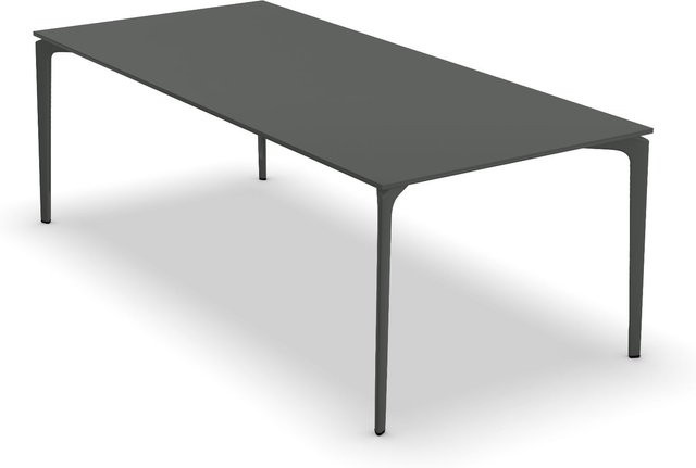 Fast Allsize Tisch modern in Grau mit Metallgestell und MDF-Laminat-Tischplatte - Bild 1