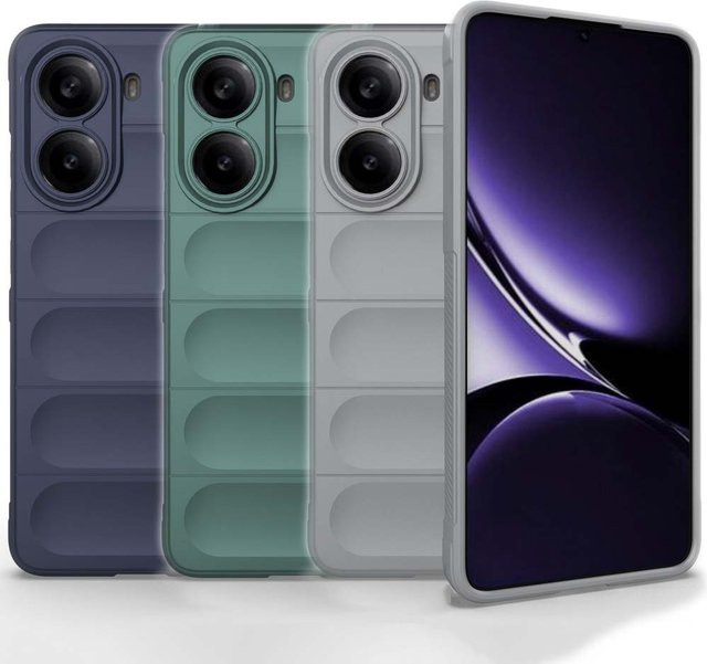 Stoßfeste Silikon-Handyhülle für Xiaomi Poco X6 in Schwarz - Bild 1