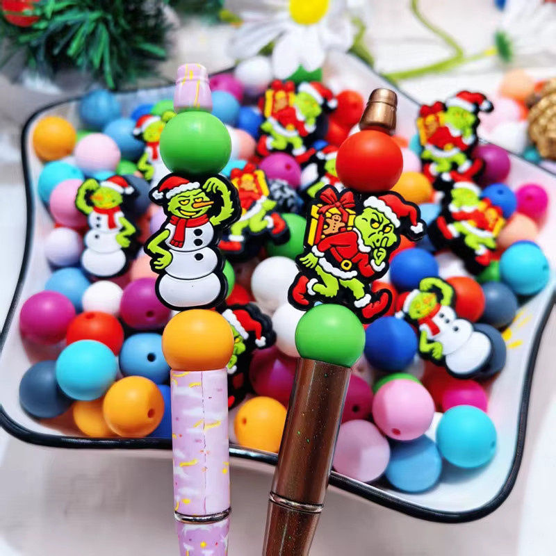 AIOSC Beißring Perlen Silikon, Weihnachten, Bunt, Kinder - Bild 5