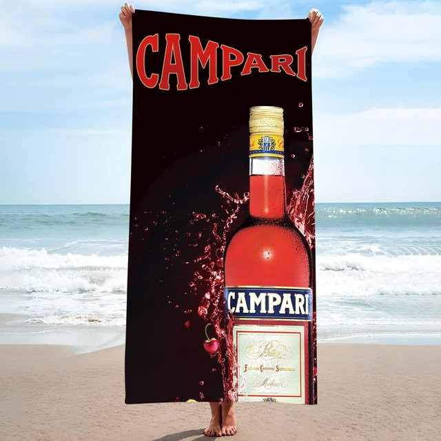 Strandtuch C-Camparis One Piece Anime Bedruckt, Farbe: Rot, B/H: 75 x 150 cm - Bild 1