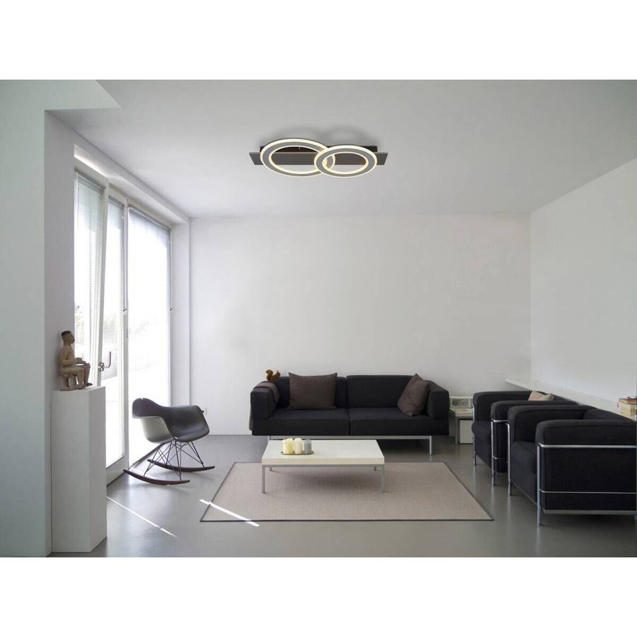 GLOBO Lighting Deckenleuchte JAYDEN LED in Grau, B/H/L: 35 x 5,5 x 63 cm - Bild 2