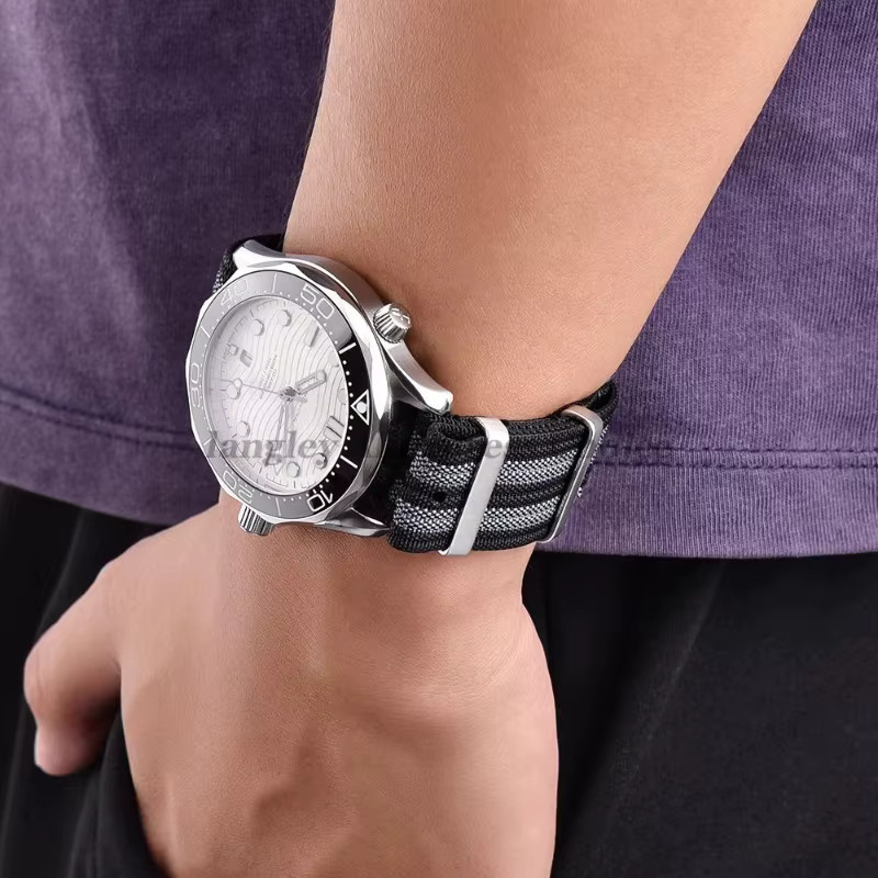 Uhrenarmband Textil/NATO, schwarz, Unisex - Bild 2