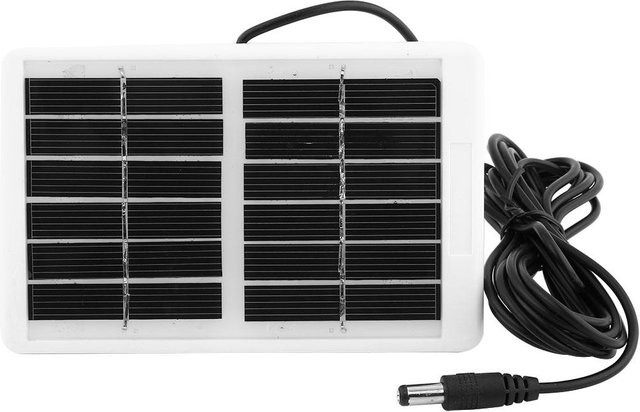 Aneng Multifunktionales Tragbares Solarladegerät für Notlampe und Ventilator, Wasserdicht, 6V 1.2W, Schwarz - Bild 1