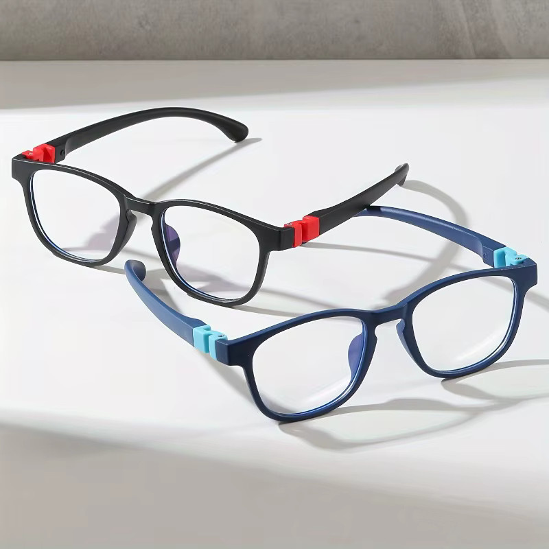 ZUIDID Kinder-Computerbrille, Silikonrahmen, Vollrand, transparent - Bild 2