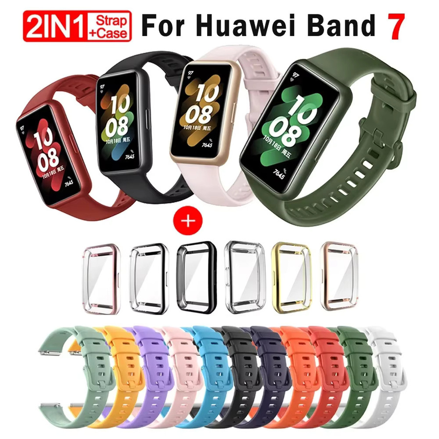 Huawei Silikonhülle für Huawei Band 7, Schwarz, Unisex - Bild 2