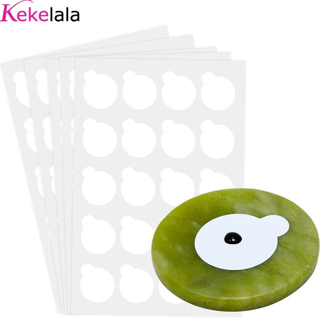 kekelala Wimpernverlängerung Set, Klebeaufkleber, Shim-Papierpads, Jadesteinhalter, Unisex - Bild 1