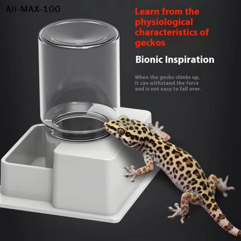 Hoeaden Automatischer Wasserspender für Reptilien mit Flasche, Anti-Ertrinkungs-Wasserspender für Schildkröten und Eidechsen - Bild 4