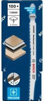 Bosch EXPERT Stichsägeblatt T 308 BF Hardwood 2-side clean aus Bimetal für Holz und Kunststoff, Silber - Bild 1