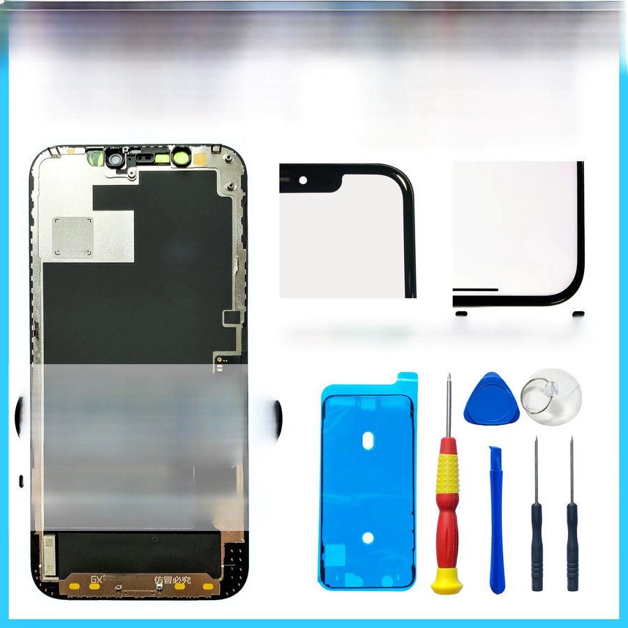 BINYEAE GX OLED Display Ersatz für iPhone 14 Plus, 11, 12, 13, X in Schwarz - Bild 1