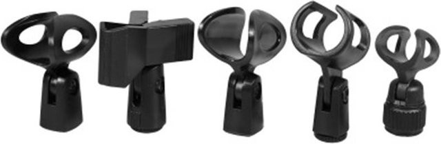 Wsellda Multifunktionale flexible Mikrofon-Halterung mit Clip und Clamp für die universelle Bühnenanwendung, Schwarz - Bild 1