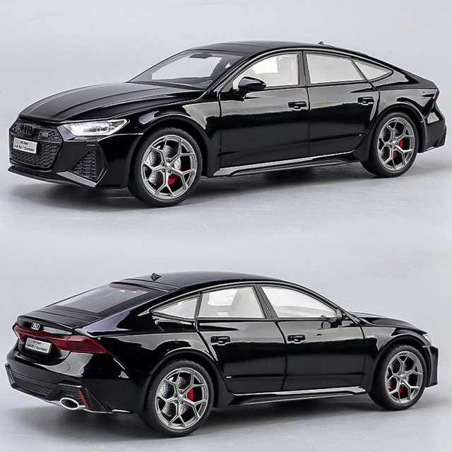 RMZ city RS7 R8 Sportwagenmodell, 1:24, Metall, Gummi, mit Licht und Sound - Bild 1