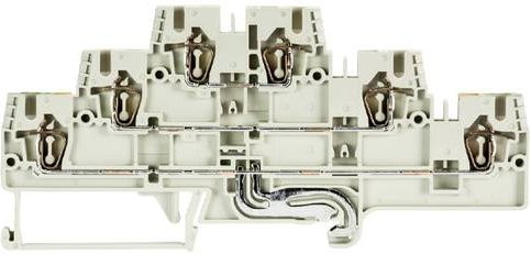 Wieland Electric 56.703.3355.0 Installationsetagenklemme mit Federzuganschluss in Grau, 50 Stück - Bild 1