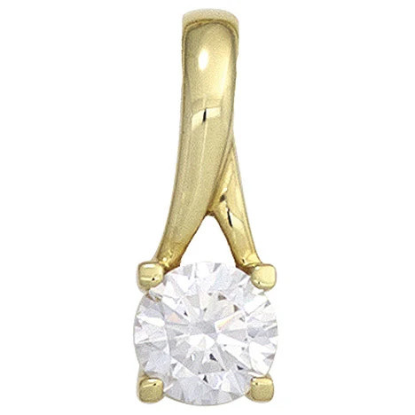 Colfem Anhänger 333 Gelbgold, Zirkonia, Unisex - Bild 1