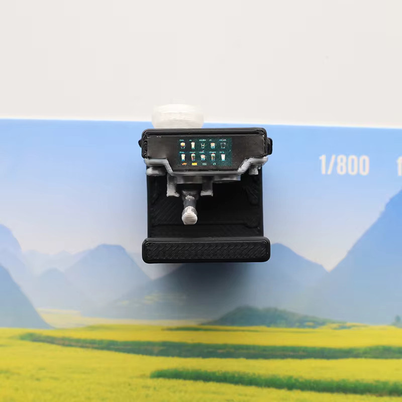 Mognot Mini-Kaffeemaschinen-Rückmagnet in Schwarz als starker magnetischer Aufkleber für Fotokarten und Memos - Bild 2