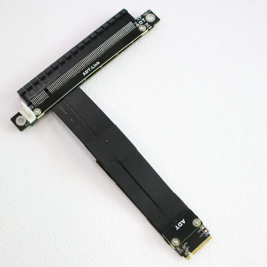 ADT-Link R43 Serie M.2 NVMe zu PCIe 3.0 x16 Verlängerungskabel in Schwarz für Grafikkarten-Erweiterung - Bild 2