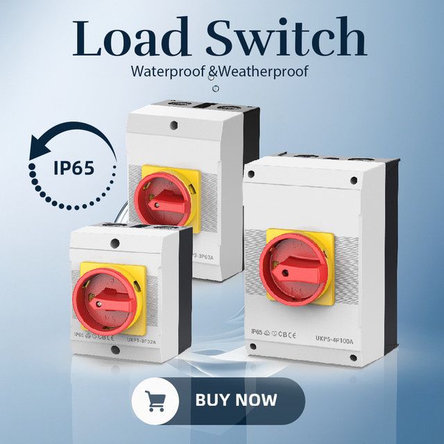 FFON Elektrischer AC-Trennschalter IP65 wasserdichter Lastschalter mit EIN-AUS-Funktion in verschiedenen Ausführungen 16A 32A 40A 63A 150A - Bild 1
