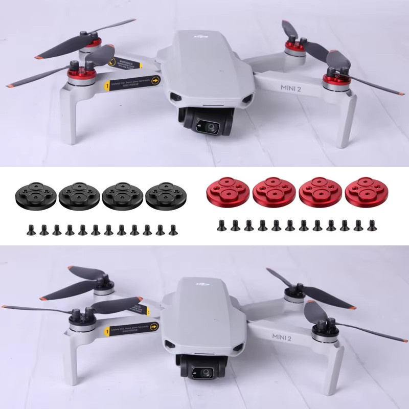 4er-Set DJI Motor-Abdeckungskappen zum Staubschutz für DJI Mini 2, Mini SE, Mini 2 SE und Mini 4K in Schwarz - Bild 2
