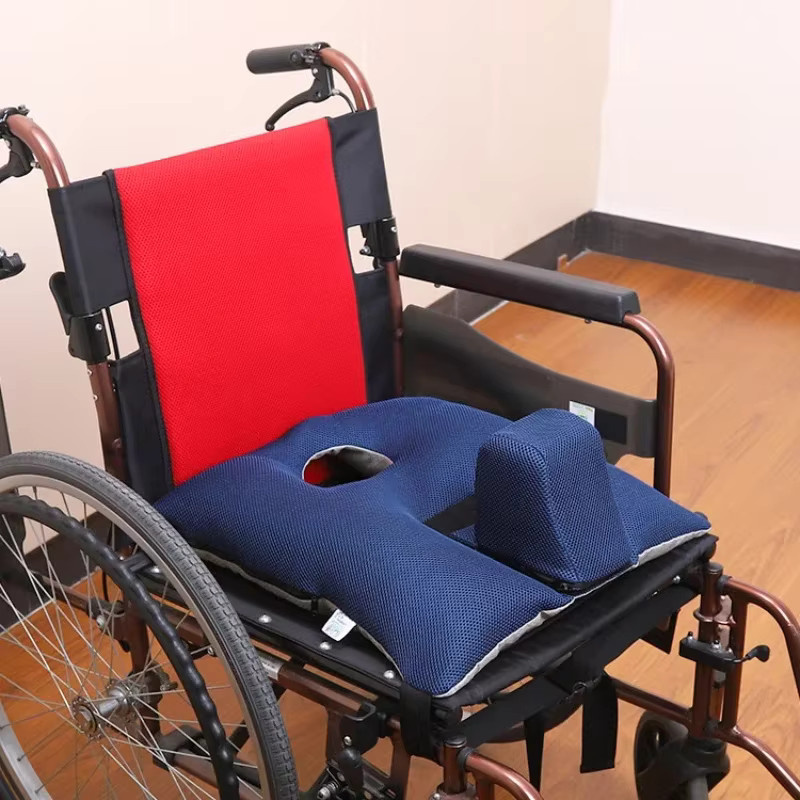 Yuwell Rollstuhl Sitzkissen Anti-Rutsch in Blau zur Dekubitusprophylaxe für Senioren - Bild 2