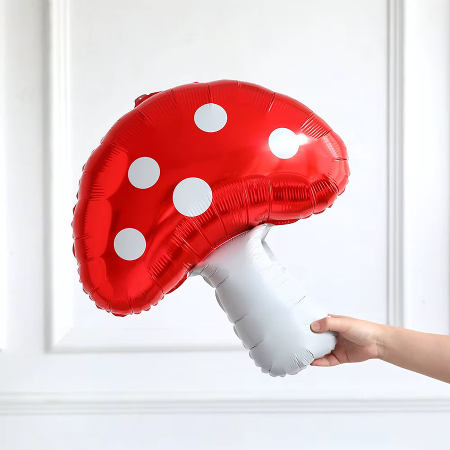 Roter Pilz Folienballon für Feengarten Themen Dekoration bei Geburtstagen und Babypartys von BALONAR - Bild 6