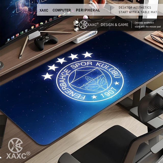 HYBXXC Gaming-Mauspad Fenerbahce SK XXL Schreibtischunterlage Schwarz - Bild 1
