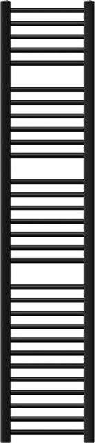 LuxeBath Badheizkörper Sahara Schwarz mit Seitenanschluss, B: 30 cm, H: 180 cm - Bild 2
