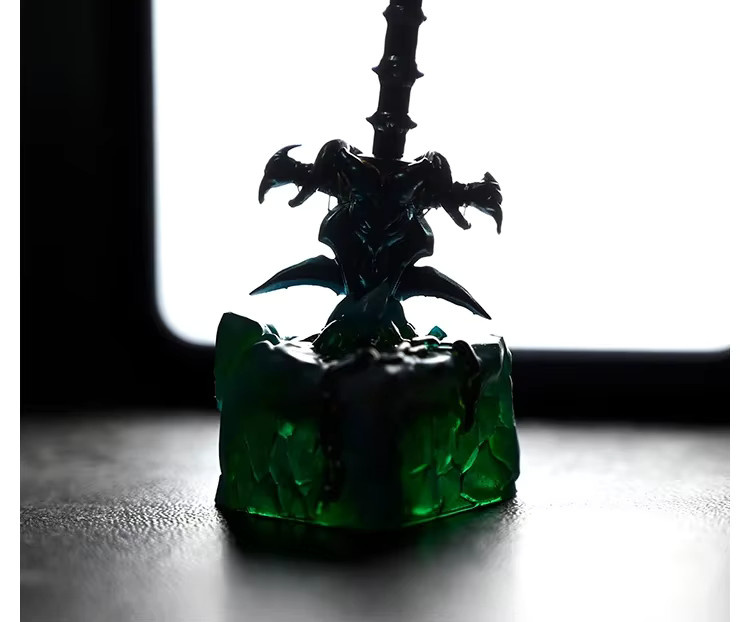 Arvin Frostmourne Artisan Harz-Tastenkappe für mechanische Tastaturen, handgefertigte Anime-Keycap für MX-Switches, 1u ESC-Taste - Bild 4
