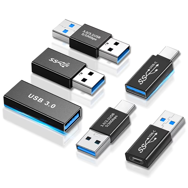 USB 3.0 Verlängerungsadapter mit USB Typ C Stecker auf Buchse, 10 Gbit/s Datenübertragung, Schwarz - Bild 4
