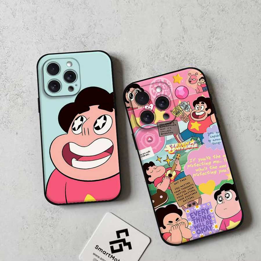 Mesuca Steven Universe Handyhülle für iPhone, weiche Schutzhülle in Schwarz und Multicolour - Bild 3