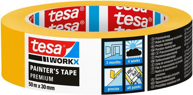 tesa Workx Malerband Premium gelb Breite: 30 mm, Länge: 50 m - Bild 1