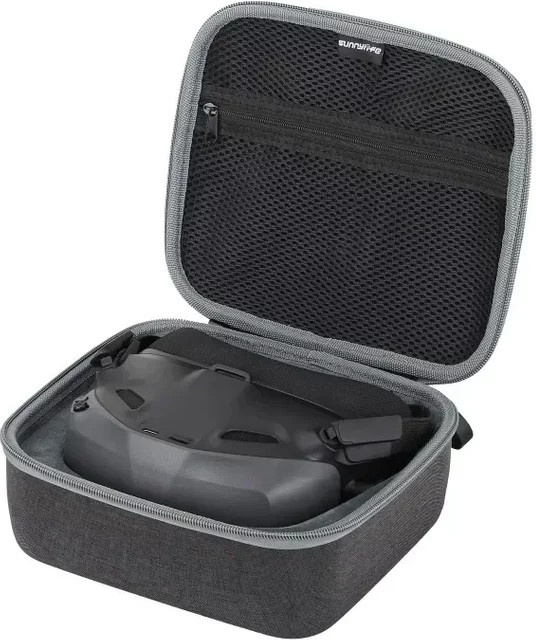 DJI Hartschalen-Tragetasche für DJI Goggles N3 und DJI Neo in Grau, stoßdämpfende Aufbewahrungsbox für Drohnenzubehör - Bild 1