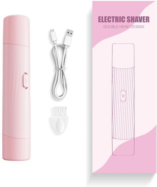 Binchi Health Technology Elektrischer Doppelkopf-Rasierer Damen, pink - Bild 1