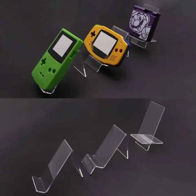 Verstellbarer Multi-Winkel Acryl-Displayständer in Transparent für Gameboy, GBC, GBA, PSP, NDS und PS Vita Spielkonsolen - Bild 1