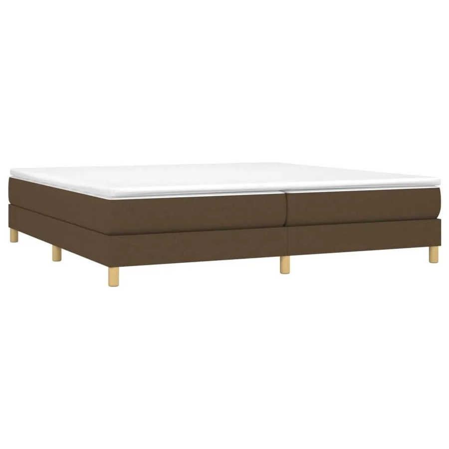 vidaXL Boxspringbett mit Matratze Hybrid-Design in Dunkelbraun, B/T/H: 200 x 200 x 250 cm - Bild 2