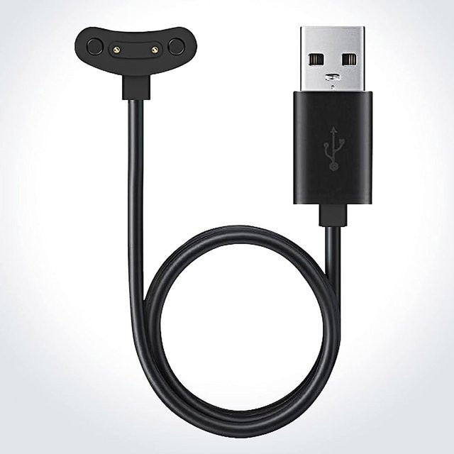 Hujerl USB-Ladekabel für Ticwatch Pro 5 3, Ticwatch E3, Ticwatch Pro X, Ticwatch Pro 3 LTE und Pro 3 Ultra, USB-A auf USB-C, Schwarz, 1m - Bild 1