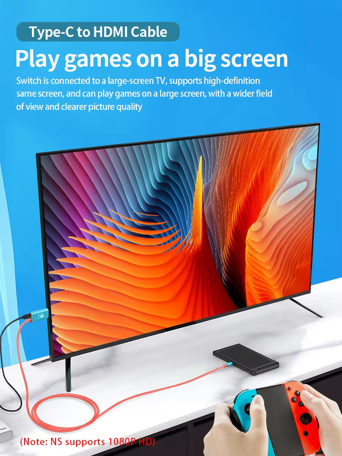Gopala USB-C auf HDMI 4K Adapter Kabel für MacBook, iPad, Nintendo Switch und Laptop - Bild 7