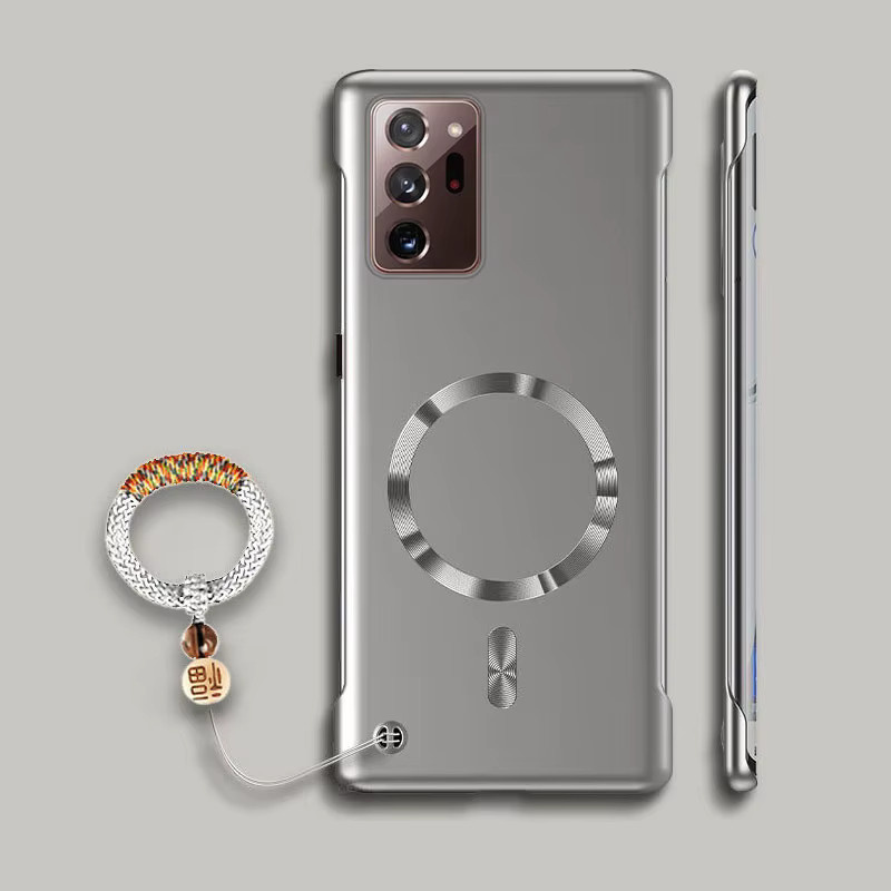Lucky Ring Magnetische Handyhülle für Samsung Note 20 Ultra und Note10 Plus, matte stoßfeste PC-Abdeckung mit Metallbeschichtung und Magsafe-Kompatibilität, Schwarz/Gold - Bild 4