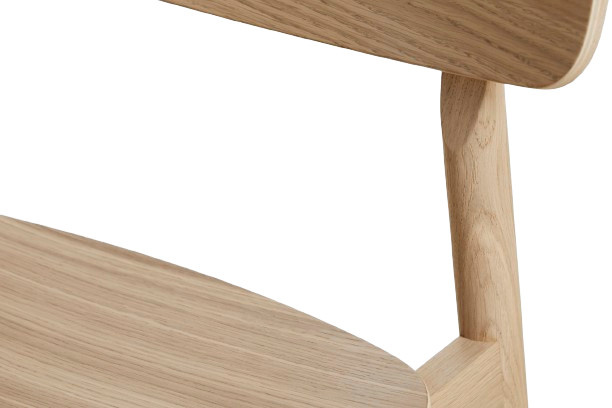 Woud Soma Counter Stuhl aus Eiche und Metall im skandinavischen Design in Schwarz oder Weiß - Bild 2