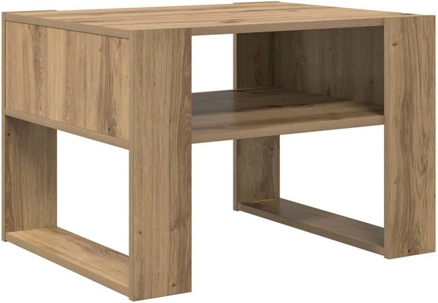 vidaXL Couchtisch Artisan-Eiche in Braun mit modernem Design, B/T/H: 66 x 53 x 45 cm - Bild 1