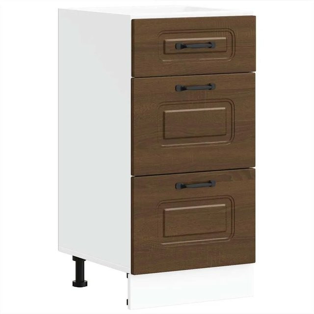 vidaXL Küchenunterschrank Kalmar in Eiche Braun aus Holzwerkstoff B/T/H: 40 x 46 x 81,5 cm - Bild 1